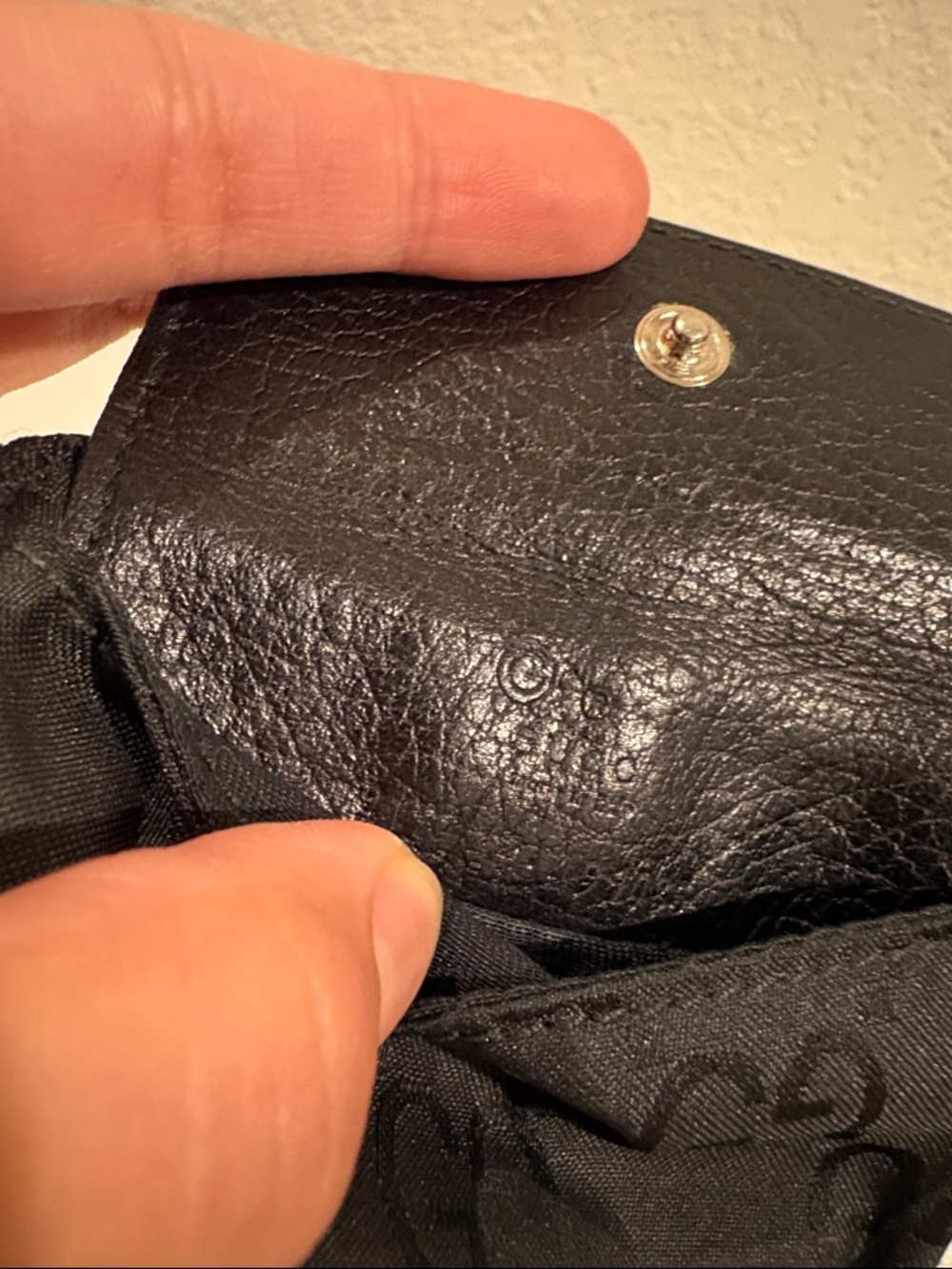 Gucci GG Coin Purse Black Canvas - Picture 11 of 12
